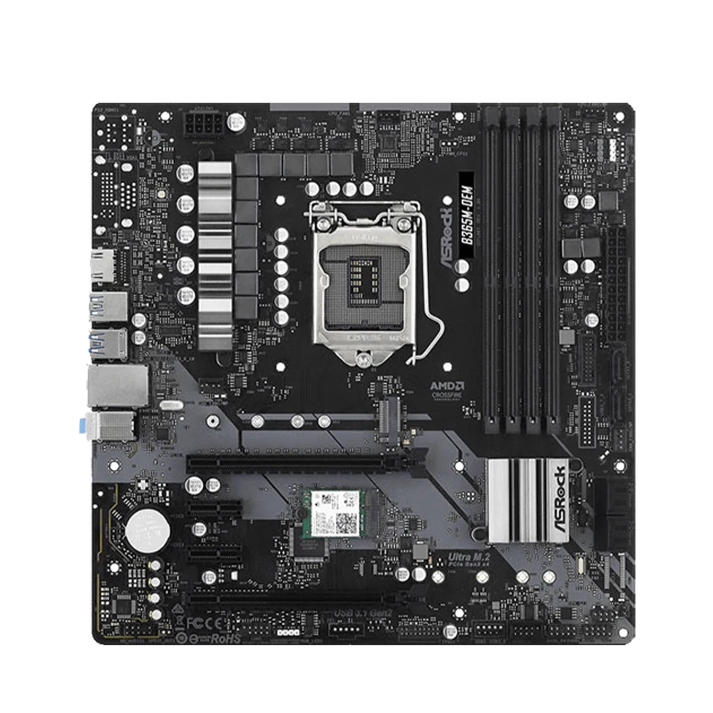 まる ASRock B365M-OEM LGA 1151 Intel B365 DDR4 Supports 9th and 8th Gen