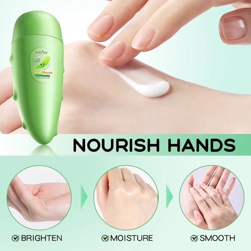 SADOER Mango Peach Aloe Vera Lemon Fruit Shape Hand Cream Moisturizing Brightening Repairing Hand Creams For Hands Skin Care