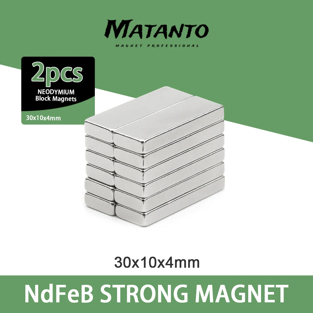 

2~100PCS 30x10x4 block Powerful N35 Magnets 30mmX10mm Super Sheet Permanent Magnetic 30x10x4 mm Strong Neodymium Magnet 30*10*4