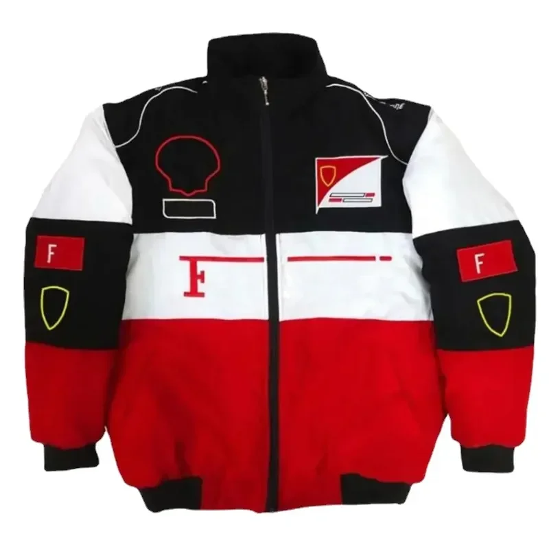 Embroidery Riding Suit Men American Racing Suit Jackets F1 Motorcycle Locomotive Coat Loose Casual Cotton Women Clothes cotton jacket