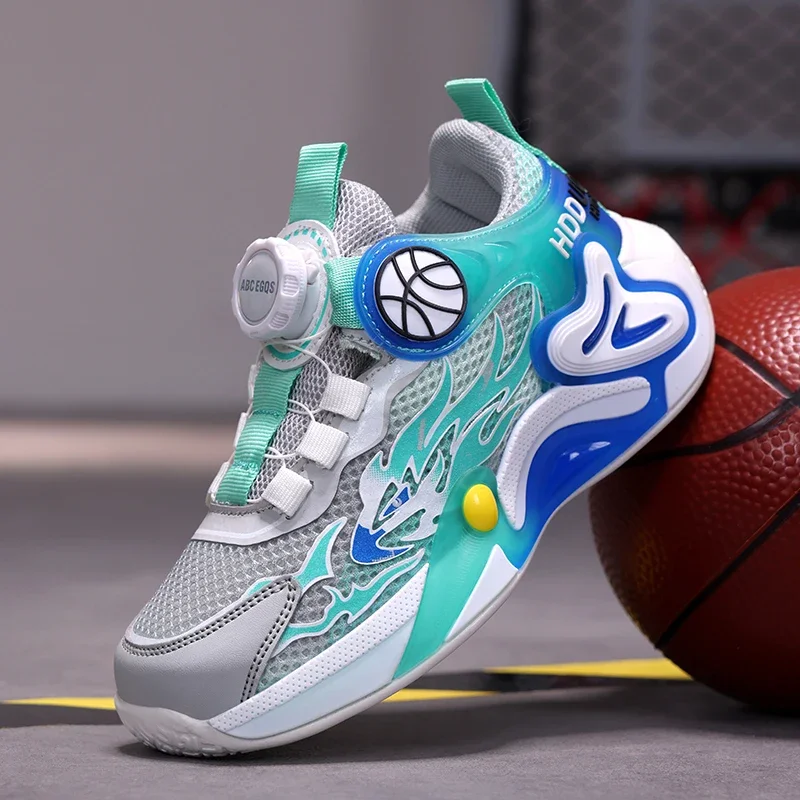 Luxury Boy Sneaker 2025 New Fashion Outdoor Kids Basketball Shoes Soft Sole School Children Sports Shoes for Boy 4 To 12 Years 5