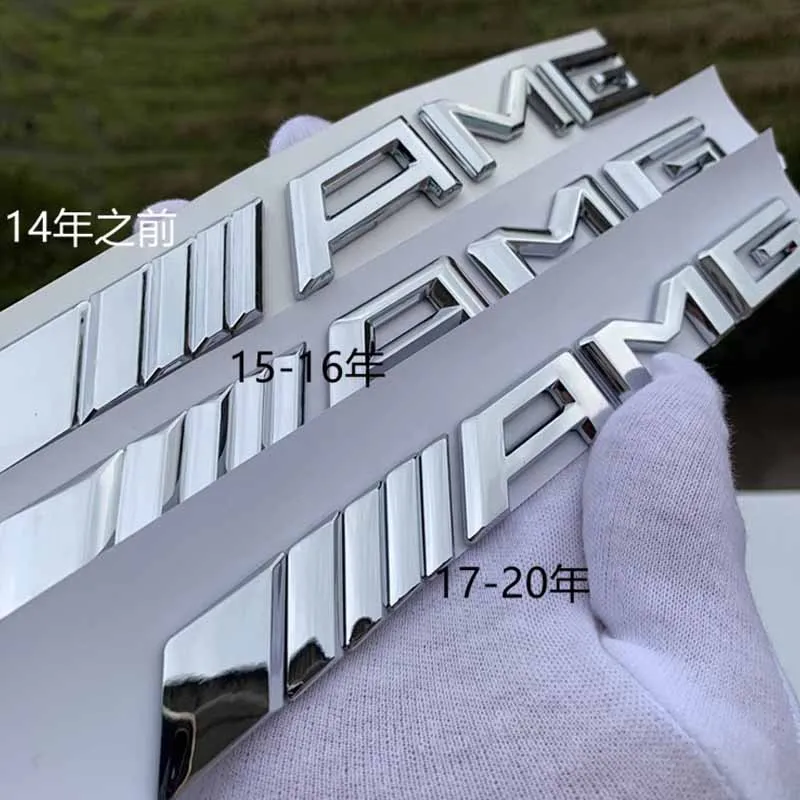 3D ABS Car Rear Trunk Badge Decal Letters Sticker For Mercedes Benz AMG A B C E G CLA C63 C63S E53 GT SLK W176 W205 W177 C260L