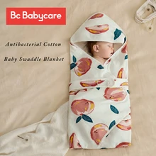 

BC Babycare 4 Layers Gauze Cotton Soft Baby Blankets Antibacterial Newborn Muslin Swaddle Wrap Blanket Multipurpose Bedding Set