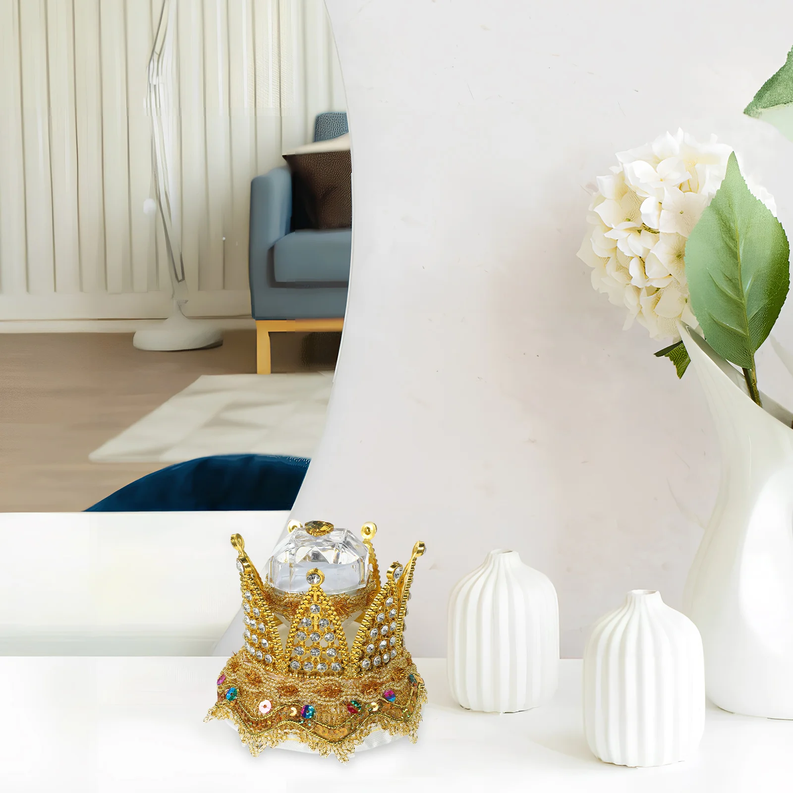 

Crown Jewelry Box Jewelry Case Ring Storage Box Wedding Ring Case Ring Container