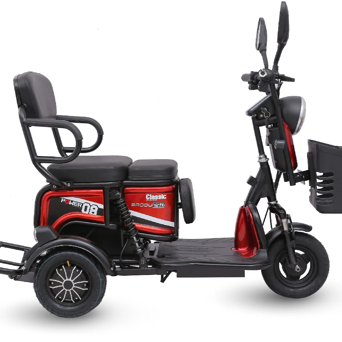 wholesale high quality 3 wheel battery powered electric tricycles adultos three wheel triciclo electrico trike for sale custom
