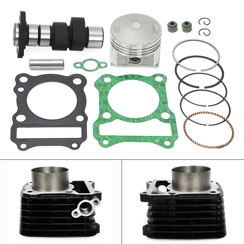 150CC 62mm Big Bore Cylinder Camshaft Piston Convex Piston for Suzuki GN125 EN125 GS125 GZ125 DR125 Upgrade