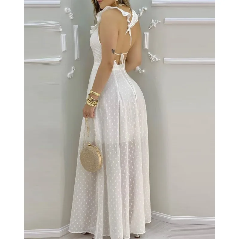 Robe Femmes Été Décolleté Dos Nu Fashion main image 1