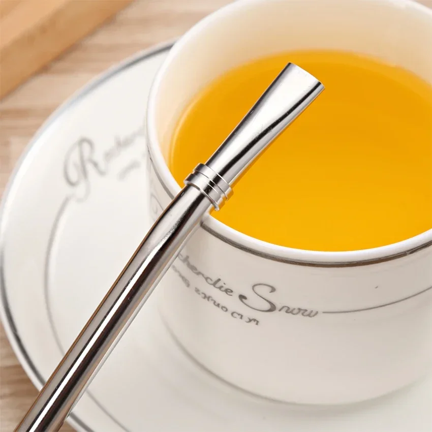 Stainless Steel Reusable Filtered Straw Spoon