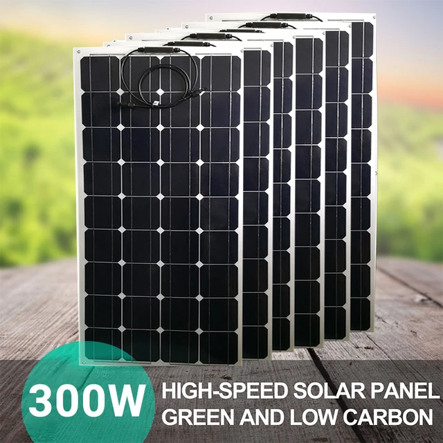 Set di pannelli solari flessibili 18V 300W carica di celle solari