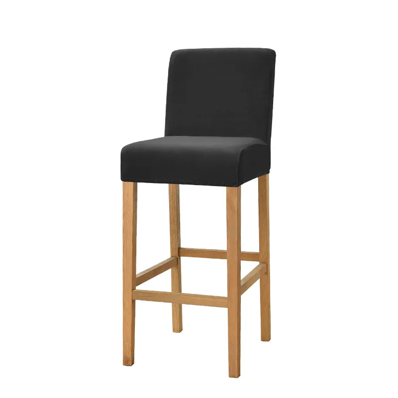 Description Picture 6 of itemVelvet Fabric Bar Chair Covers Stretch Soft Dining Chair Covers Washable Short Back Covers Chairs For Kitchen Home Hotel Banquet