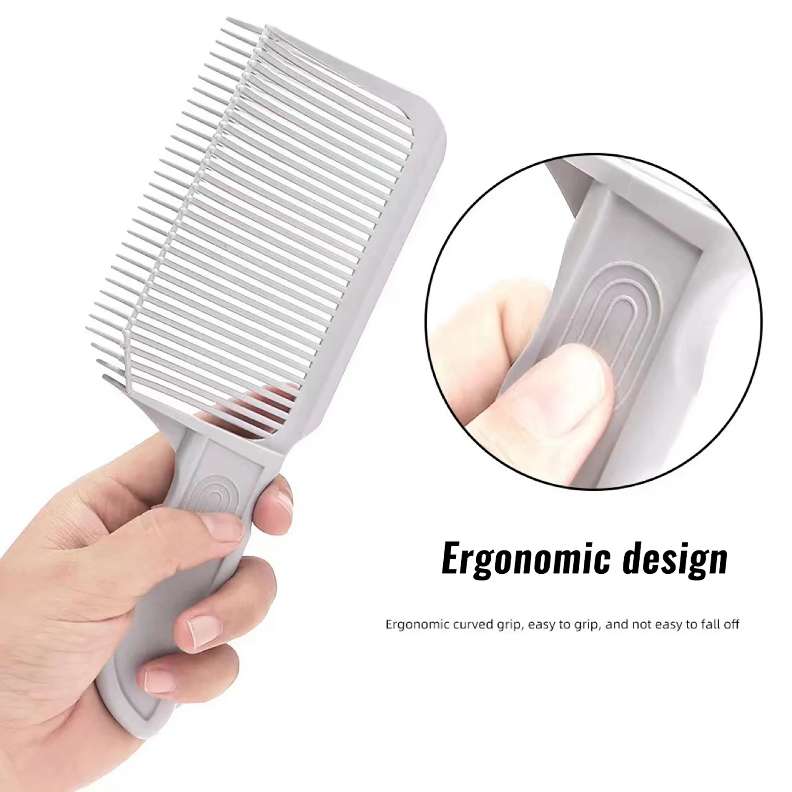 Hair Cutting Combs for Barber Gradient Blending Flat Top Salon haircut Comb brush professional Hair styling  tools barbershop 5