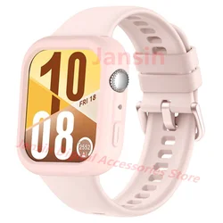 Premium Soft TPU Strap Case for Huawei Watch Fit4 - Hollow Out Design Protector Cover (Style 10)