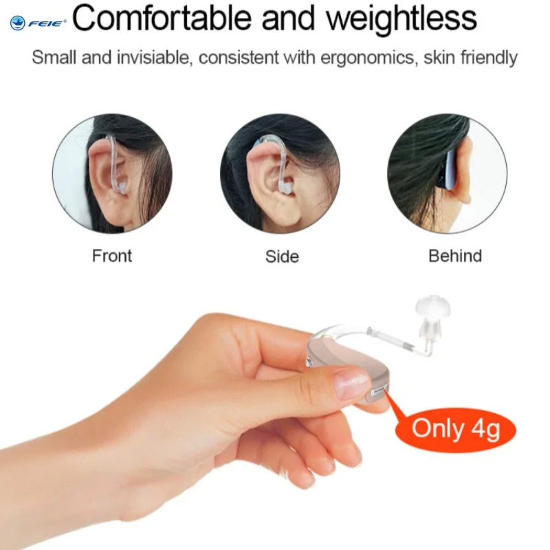 Elderly Deaf Rechargeable Digital High-Power Hearing Aid Sound Amplifier, Intelligent Noise-Cancelling Headphones Volume Amplifi 3
