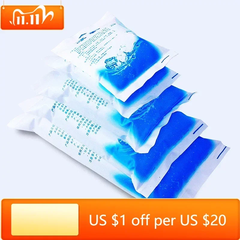 

10Pcs Reusable Ice Bag Water Injection Icing Cooler Bag Pain Cold Compress Drinks Refrigerate Food Keep Fresh Gel Dry Ice Pack