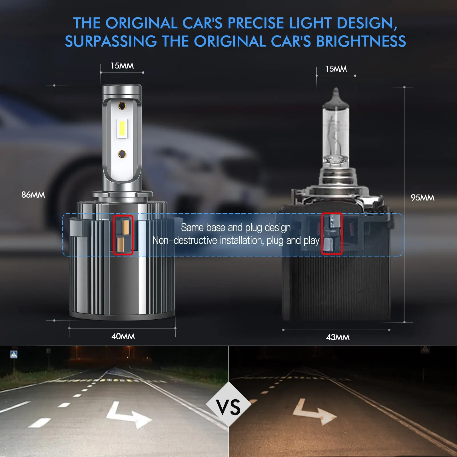 Bombillas Led H7 Canbus De 12V Para VW Golf 7, Faros De Coche, 6000K, 70W, 14000LM, Lámparas De Diodo H7 De Haz Bajo - Imagen 4