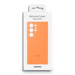 Premium Silicone Case & Protector Shell - S23Ultra (Orange)