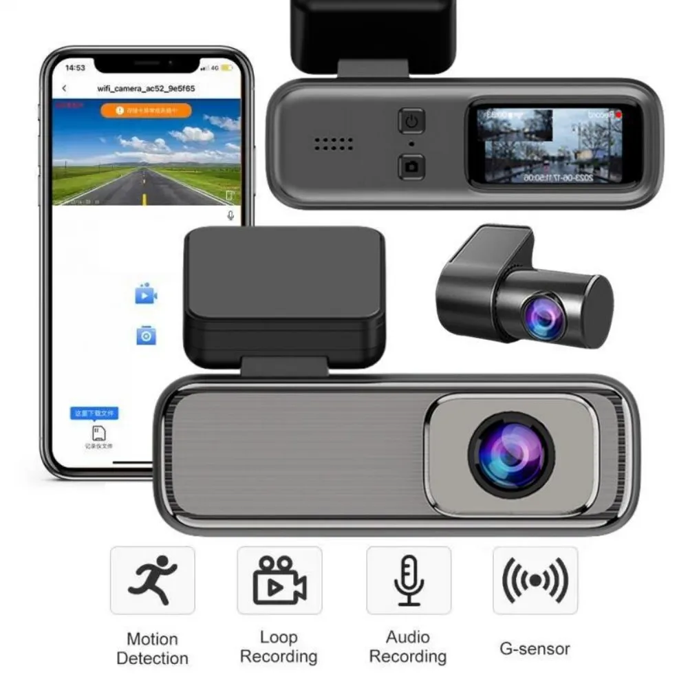 Q6 WiFi Dash Cam for Car DVR Camera 2K Video Recorder Car Dashcam Wireless  WiFi APP Smart Connect 24H Parking Dashcam Car Camera - AliExpress