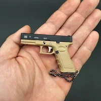 1:3 Mini G17 Metal Toy Gun Model Alloy Keychain Detachable Look Real Collection Color Impressive Birthday Gifts For Boys Adult 2