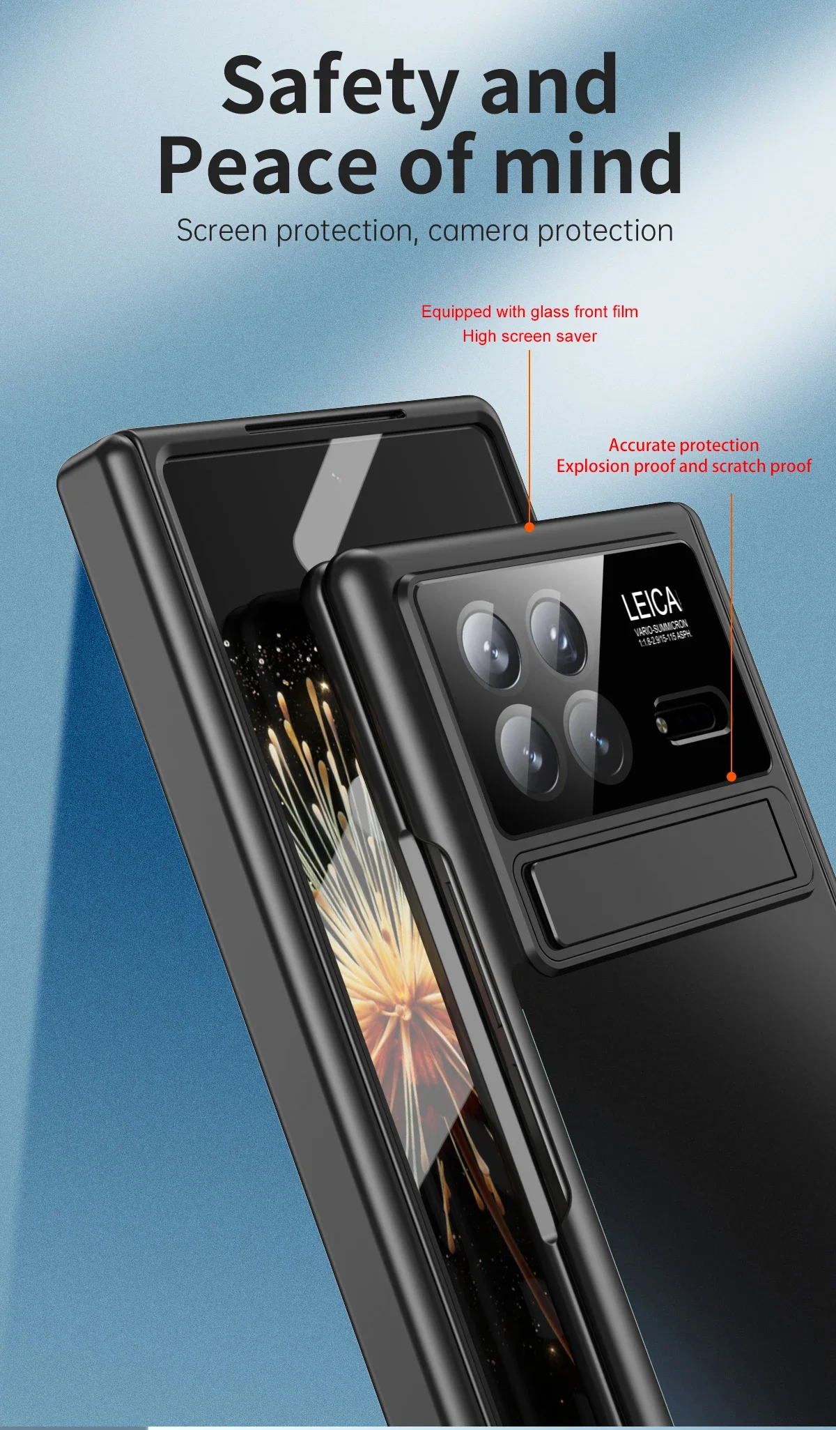 For Xiaomi MIX Fold 3 5G Case 360° Full Screen Protector Cover Hinge Plating Matte Mechanical Case For Xiaomi MIX Fold 3 5G_voghion.com