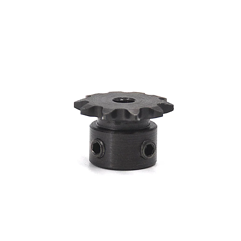 Chain Gear 1pcs 04C 45# Steel 9T/10T Teeth Industrial Sprocket Wheel With Top Wire Bore 5/6/8/10mm transmission gear industrial drive sprocket
