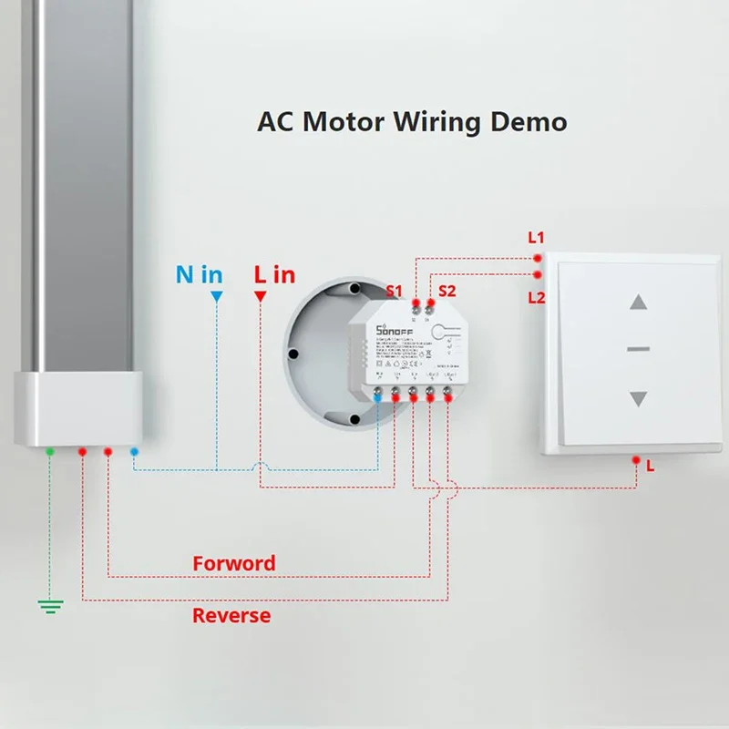 Sonoff Dual R3 Dual Relay Power Metering Smart DIY Mini Switch Roller Shutter Electric Motor Curtain eWelink Alexa wifi smart switch electronic diy kit