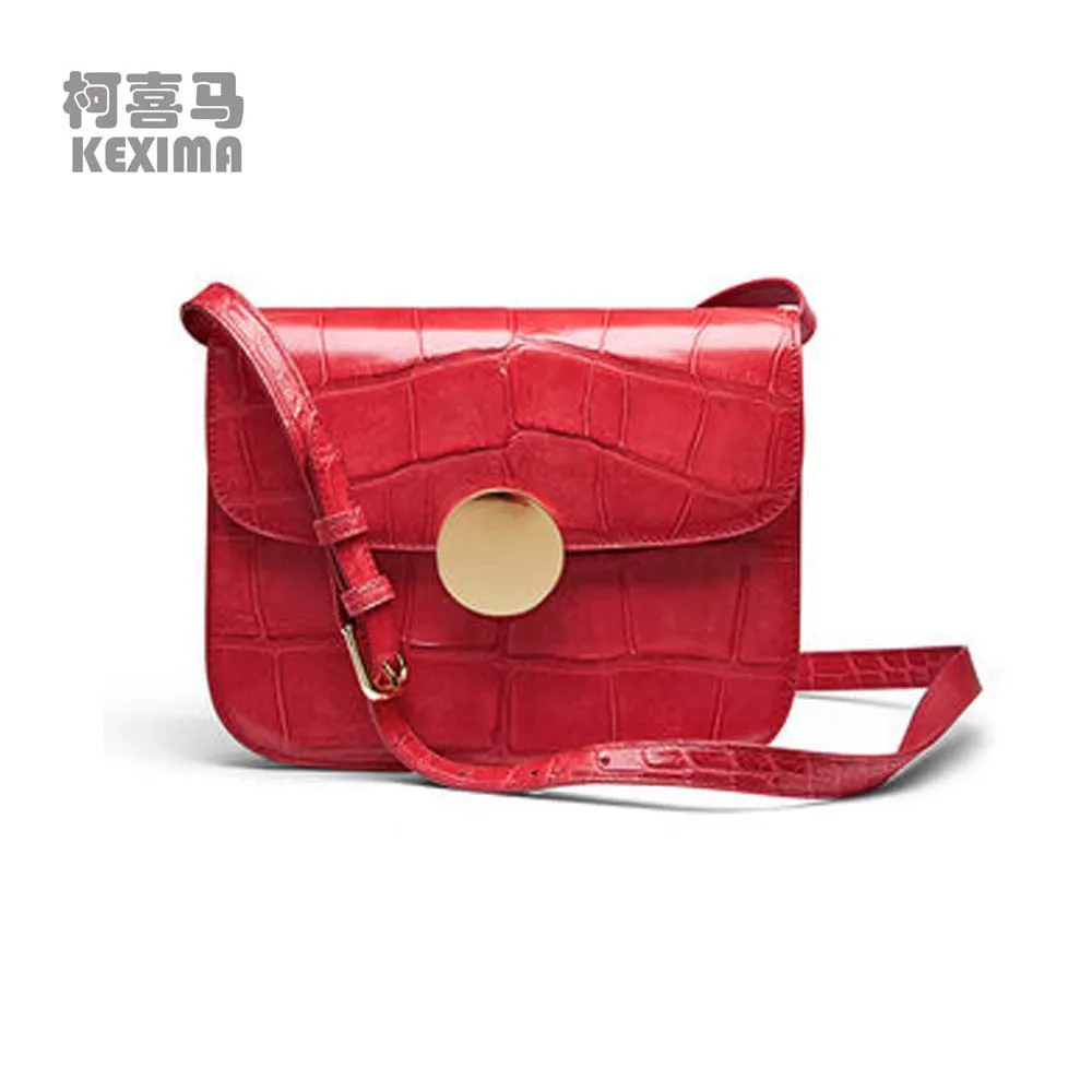 

KEXIMA gete new crocodile Female bag fashion americas alligator leather Messenger bag Single shoulder bag women falp