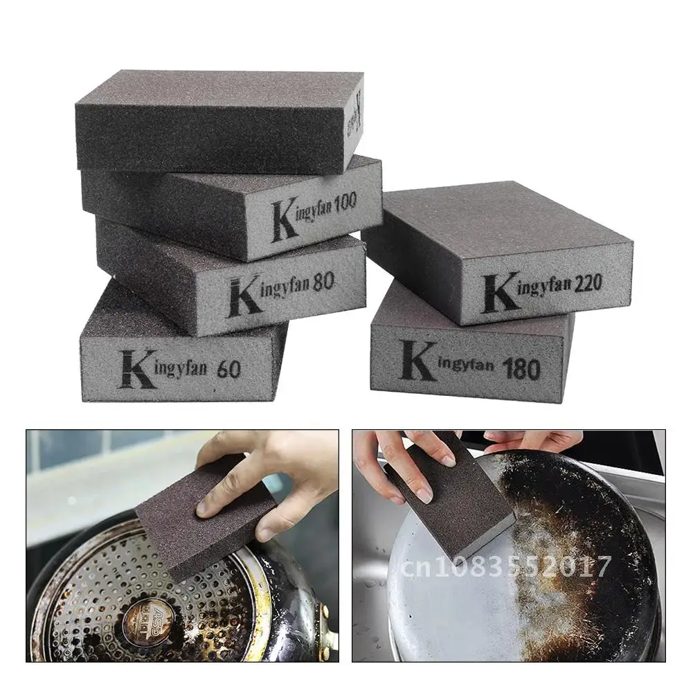 

Sanding Sponge Block Rough Medium With Words Fine Grit Flexible Dry Abrasive Drywall Craft Polishing Emery Kitchen 120-1000 Grit