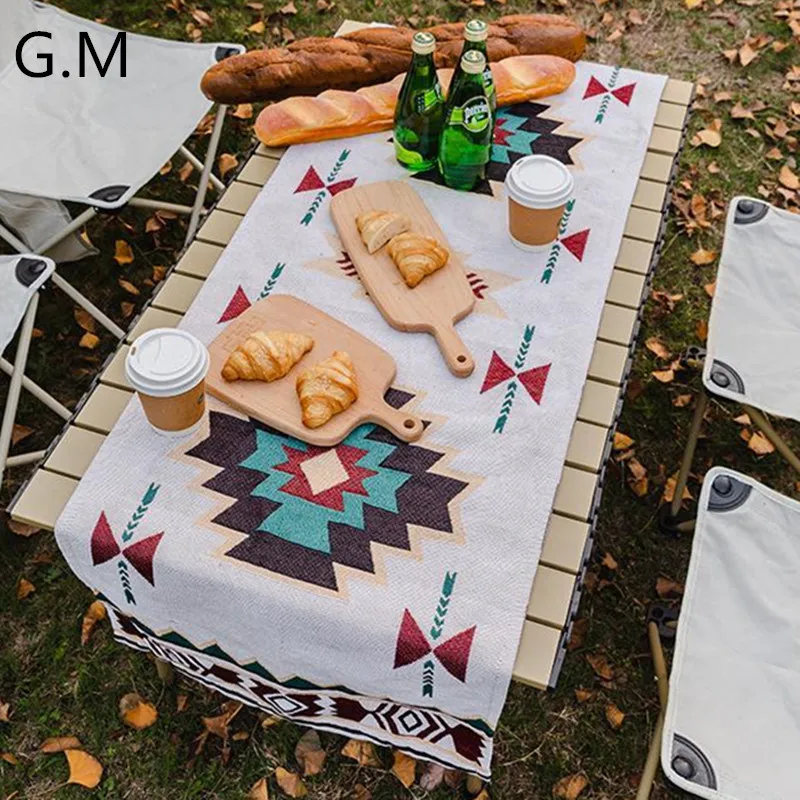 Nordic Portable Thicken Moisture proof Camping Table Runners Ins
