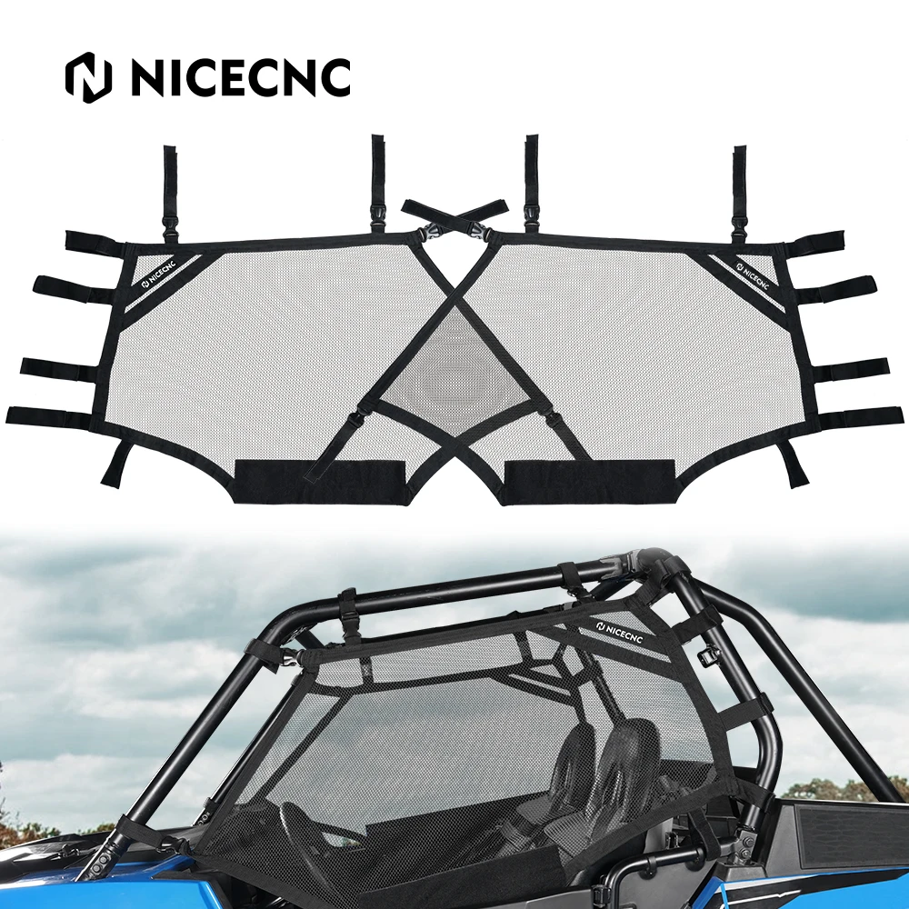 NICECNC For Polaris RZR XP 1000 2014 2021 RZR XP TURBO 16 20 Window Nets Roll Cage Mesh Guard