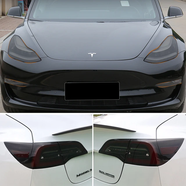 Für Tesla Modell 3 y 2008-2015 tpu geschwärzte Scheinwerfer Rücklicht  Nebels chein werfer Schutz folie Modifikation schwarze Farbwechsel filme -  AliExpress