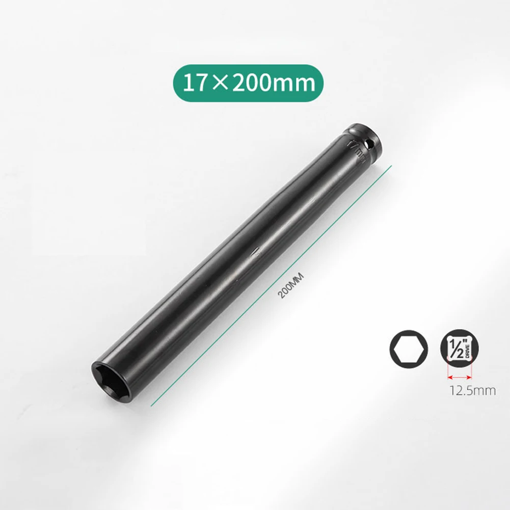 200 mm Innensechskantschlüssel mit tiefer Impacts, 1/2-Zoll-Antriebsadapter, Überlänge, Innensechskantschlüssel für elektrische Impacks, Spezialwerkzeug – Detail 8