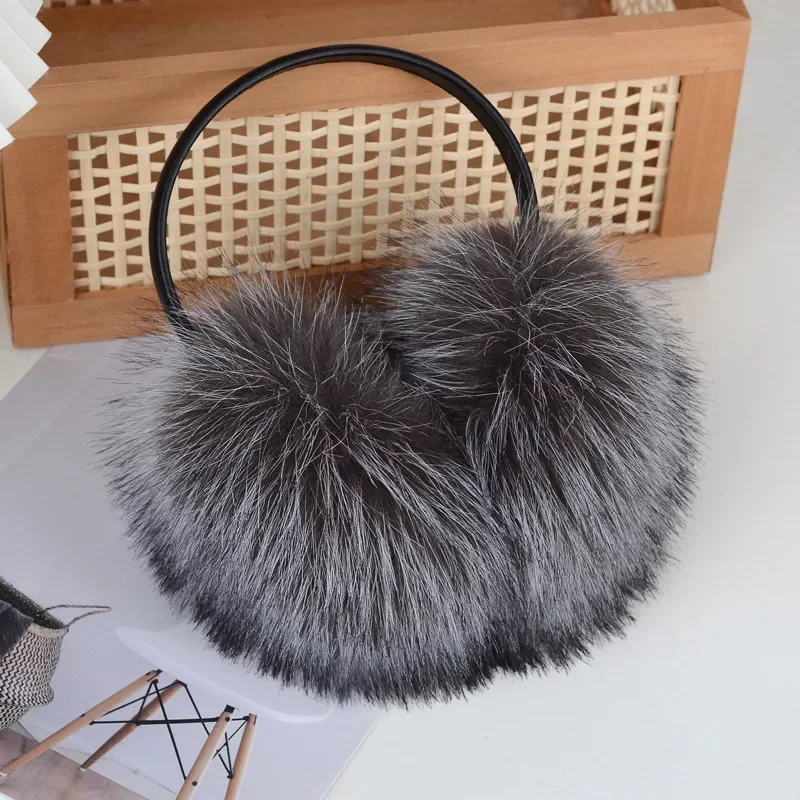 Warm Earmuffs Fur Earmuffs Women Winter Faux Fur Earmuffs Thick Warm Soft Faux Fox Fur Earmuffs Girls Fashion High Quality Fox Ear Protection