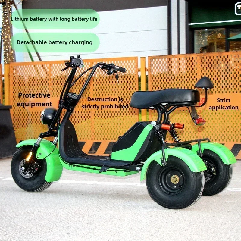 New Electric Motorcycle Small 3wheeled For Picking Up Children And Adult For Home Transportation City Commuting Electric Vehicle