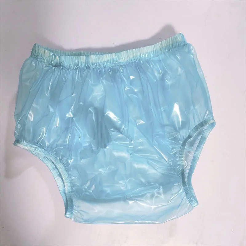 PVC Plastic Transparent Pants Sexy Unisex Underpants ABDL mens underwear adult training pants