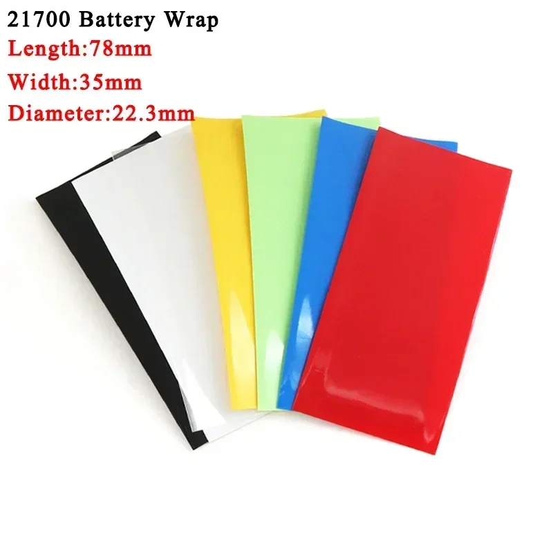 Heat Shrink Tube 20/50/100/300pcs PVC Heat Shrink Tube 18650/21700/26650 Lipo Battery Wrap Precut Insulated Film Cover Lipo Battery Sleeve Casing