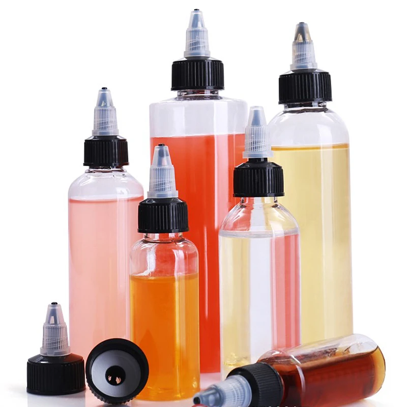 5-250ml Squeeze Dropper Bottles Plastic Eye Drop Bottle Twist Top Cap Liquid Paint Ink Dispenser Glue Applicator
