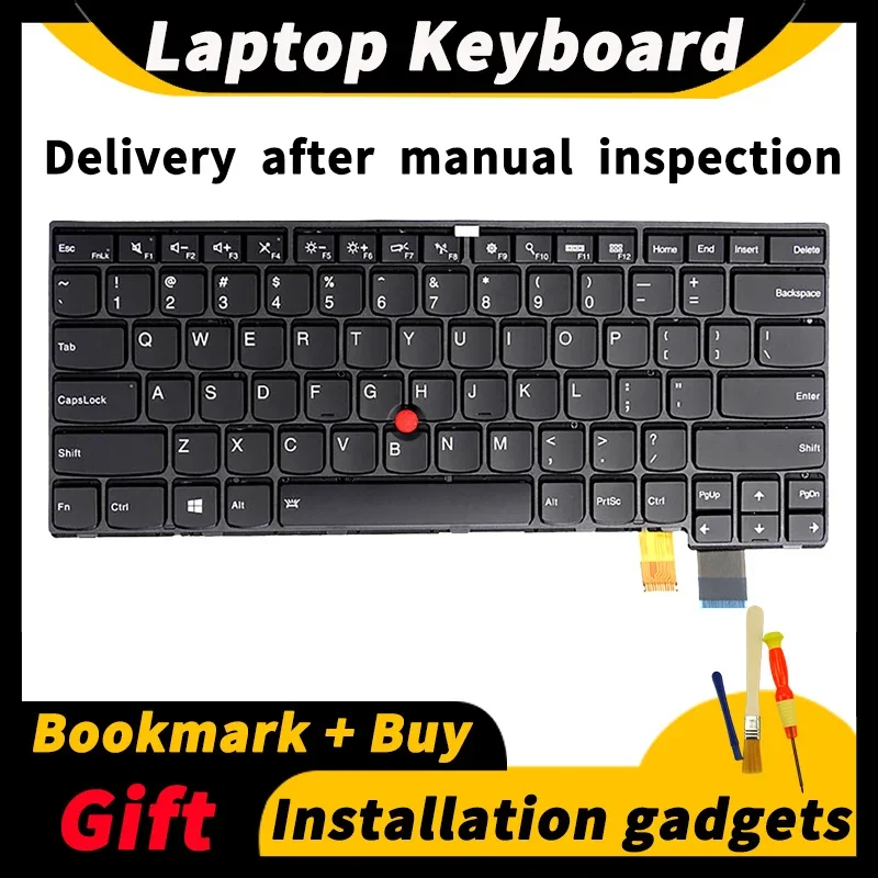 US New Laptop Keyboard for Lenovo ThinkPad T460P T470P Backlit Keyboard