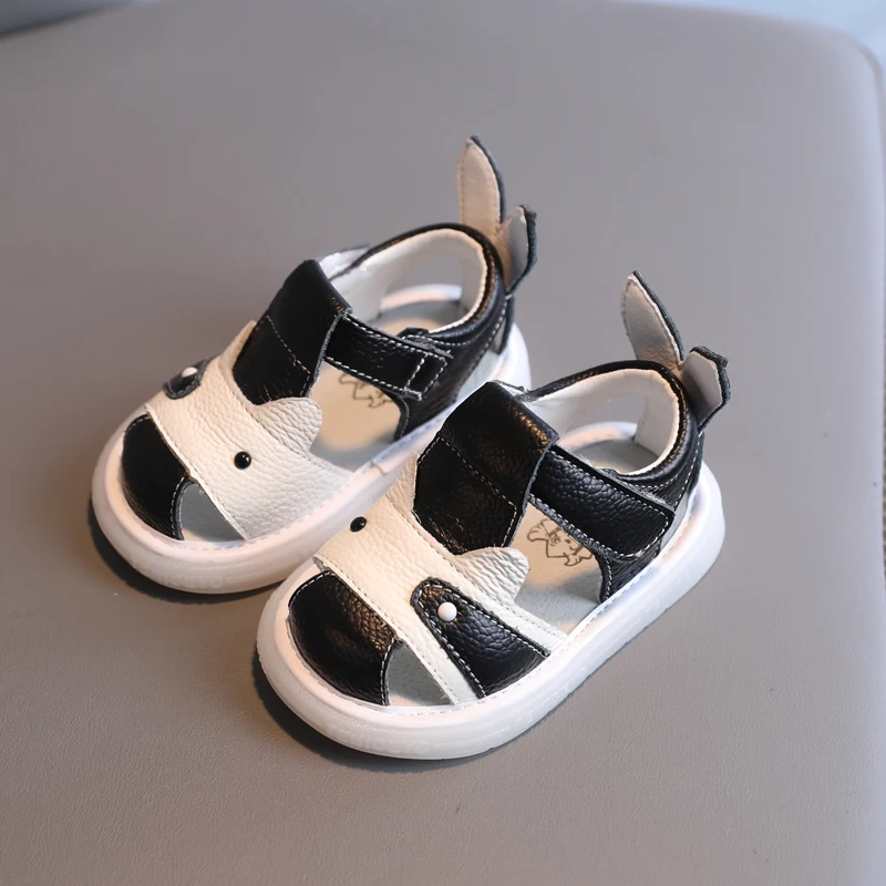 Baby Girls Boys Genuine Leather Sandals Children Casual Sandals Summer Kids Beach Shoes Soft Sole Anti Slip Infant Toddler Shoes