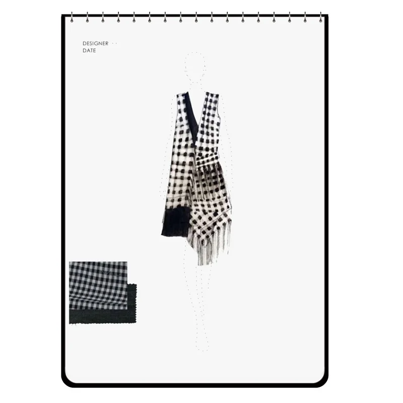 Fashion sketch book A4 fashion women sketch book marker clothing design drawing sketchbooks skateboard dotted human body inspiration sketching paper