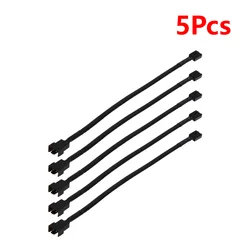 5-Pack 4-Pin PWM Case Fan Extension Power Cables - 26cm (5Pcs)