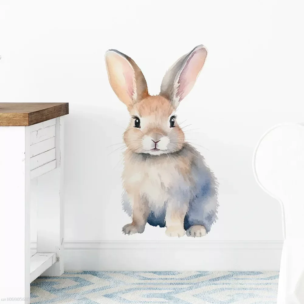 Papier Peint Lapin : Comment Choisir et Installer des Autocollants Muraux  en Forme de Lièvre pour la Chambre d\u0026#39;Enfant ?, image size:1000x1000