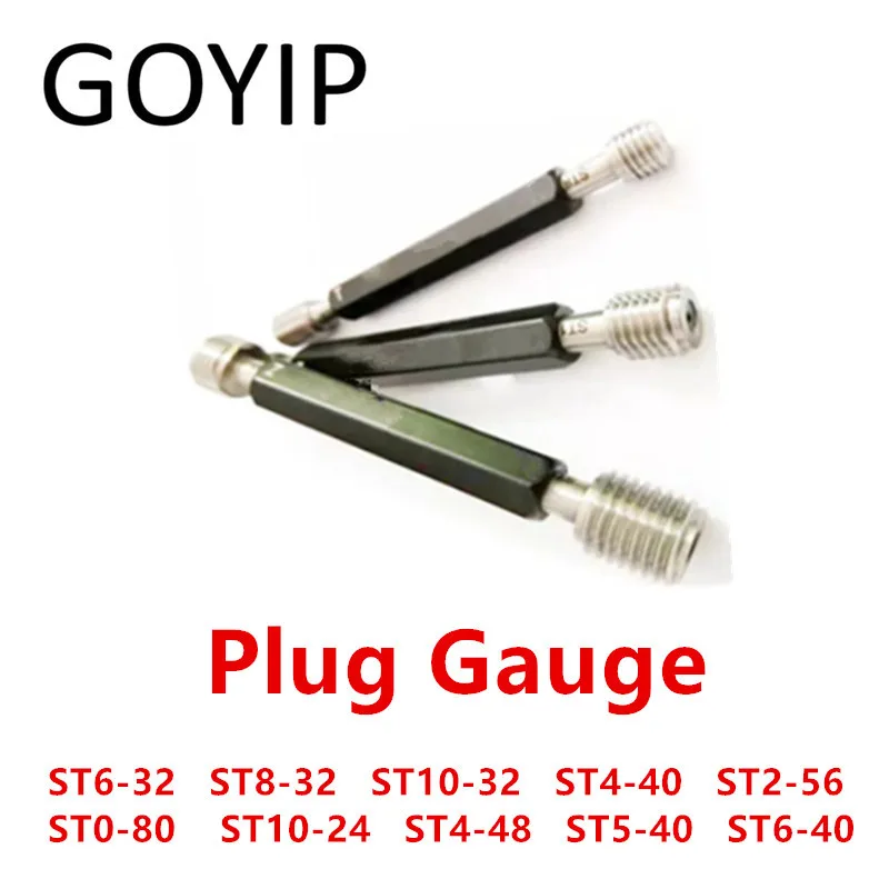 St6-32 St8-32 St10-32 St4-40 St2-56 St0-80 St10-24 St4-48 St5-40 St6-40 St Vite Inserto Spina Calibro Go No Go Gage