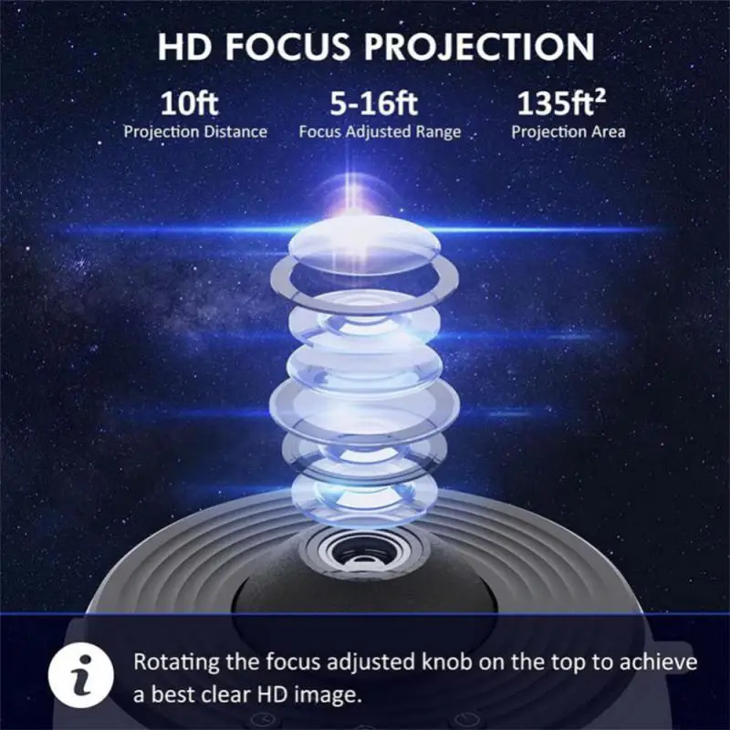 13 in 1 Star Projector, Night Light Galaxy Projector Starry Sky Projector 360&deg; Rotate Planetarium Lamp For Kids Bedroom Decor