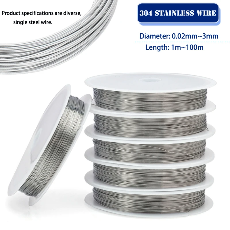 304 Stainless Steel Wire Diameter 0.02- 3.0mm for stainless steel wire