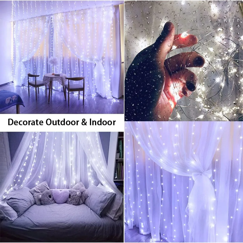 LED Christmas Curtain Lights 4