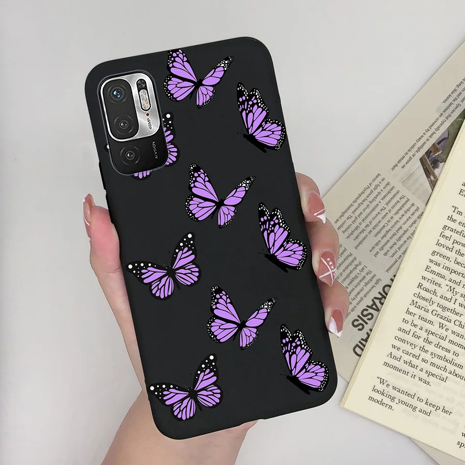 Charming Heart Soft Silicone Phone Case for Girls - Compatible with Xiaomi Redmi Note 10/10T 5G