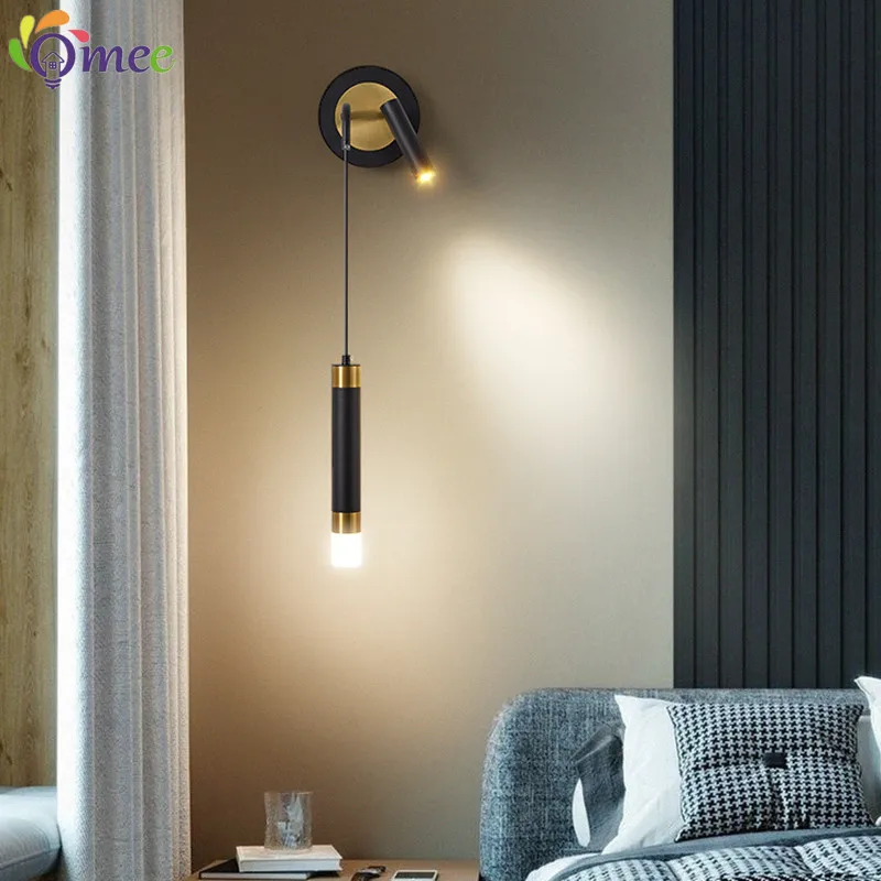 Bedroom Bedside Wall Lamp Modern Minimalist luxury Creative Spotlight For Home Led Living Room Light Background Decor Wall Light