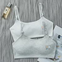 8-16 ans enfants soutiens-gorge jeunes filles sous-vêtements adolescents formation soutiens-gorge femmes coton enfants mignon brassière bustiers fille Sport soutiens-gorge 3