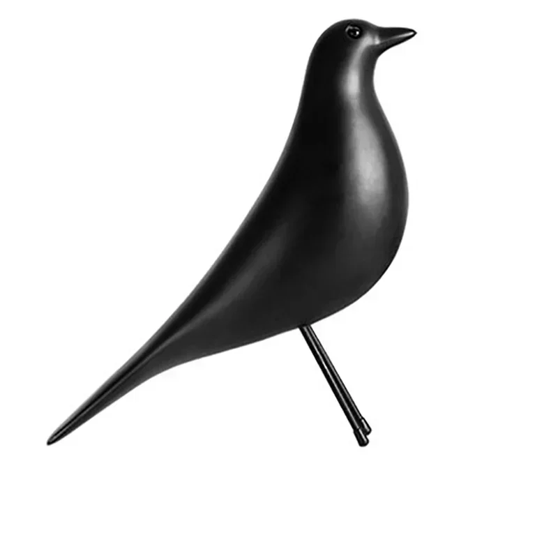 Real Limited Decoration Prop Bird Wooden Craft Home House Bobo Feeder Per Angry Birds Tweety Artificial Decor L7