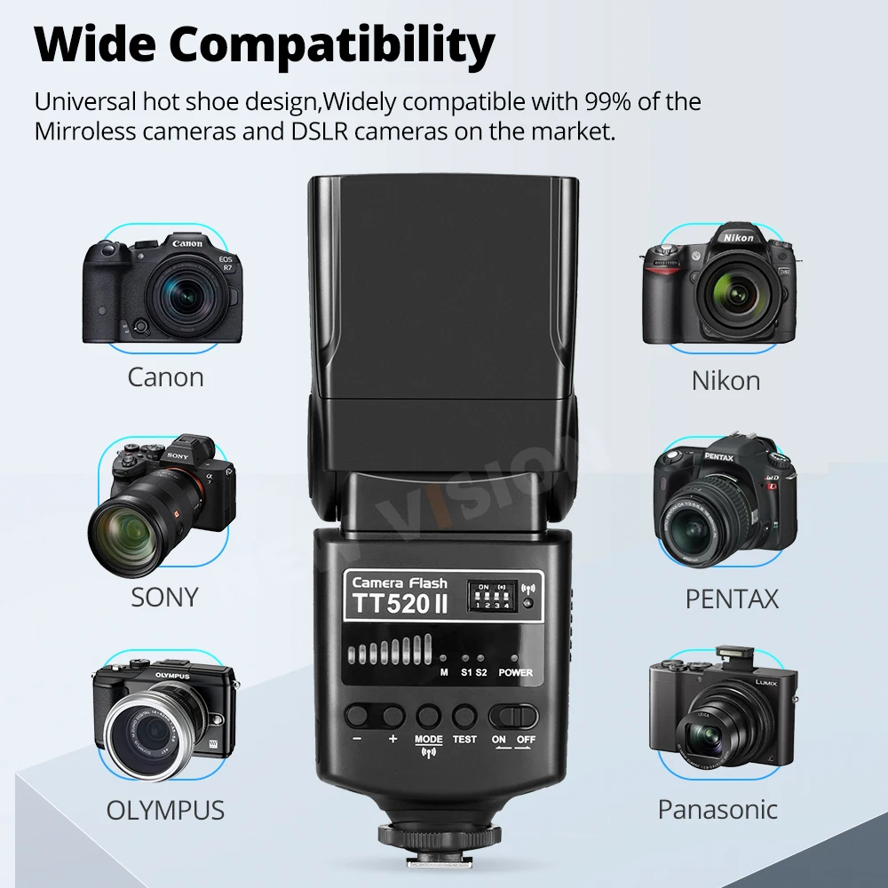 갓옥스 TT350 TT520 TT520III TT600 TT600-S TT685 TT685II TTL HSS 카메라 플래시 스피드라이트 2.4G 무선 X 시스템 (C/N/S/F/O 호환)